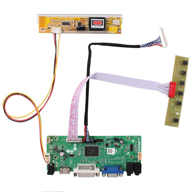 LCDBOARD لوحة تحكم LCD VGA DVI NT68676 لـ LP156WH1 B156XW01 LTN156AT01 CLAA156WA01A 15.6" 1366x768 1CCFL 30Pins - Image 1